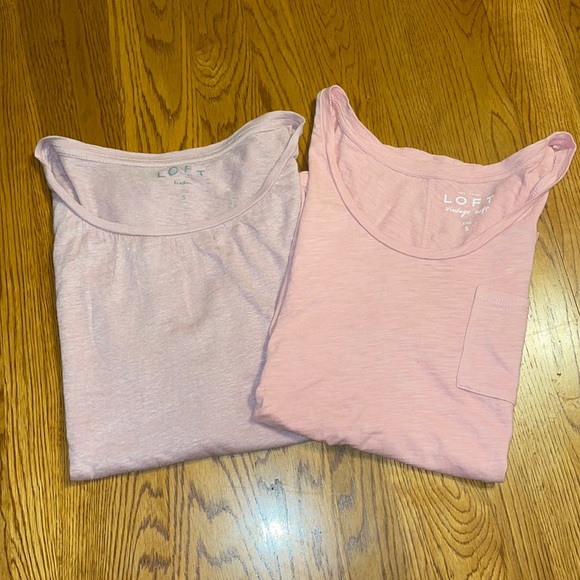LOFT Tops - Bundle of TWO LOFT t-shirts size S (one linen)
